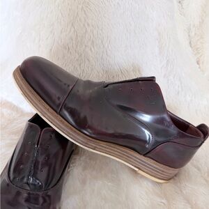 Louis Vuitton Men's Oxfords in Dark Burgundy